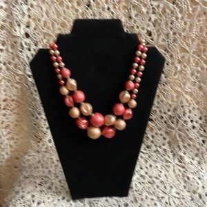 Vintage two tiered beaded necklace